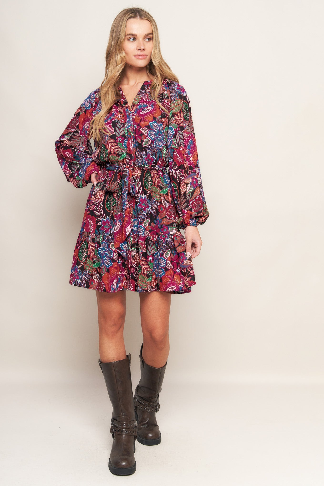 Indrani Woven Mini Dress