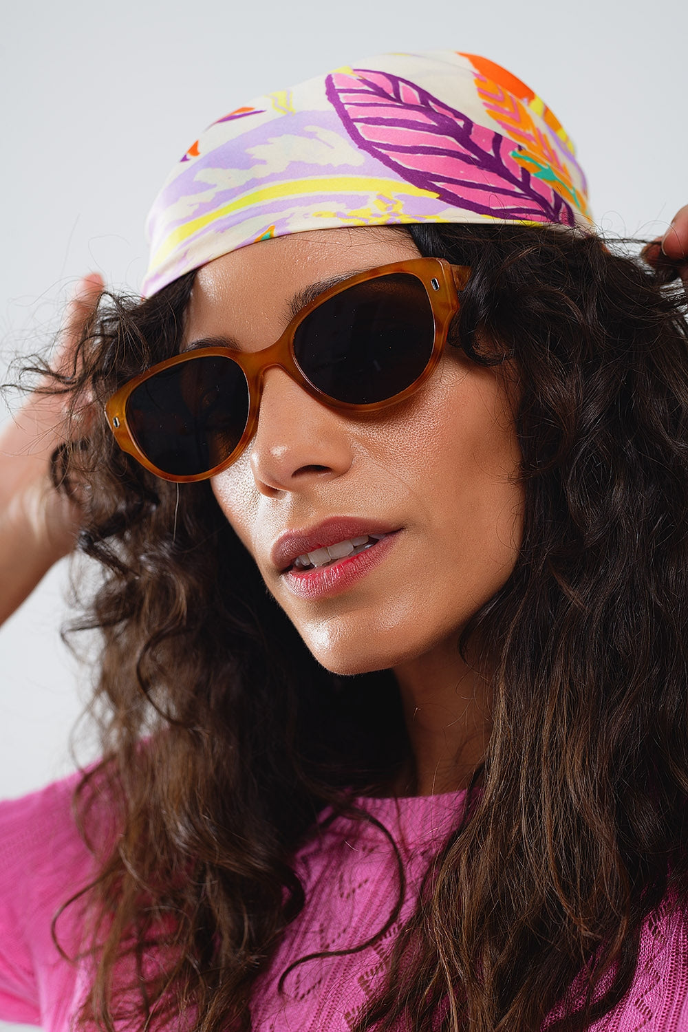 Amber Oval Tortoise Shell Sunglasses