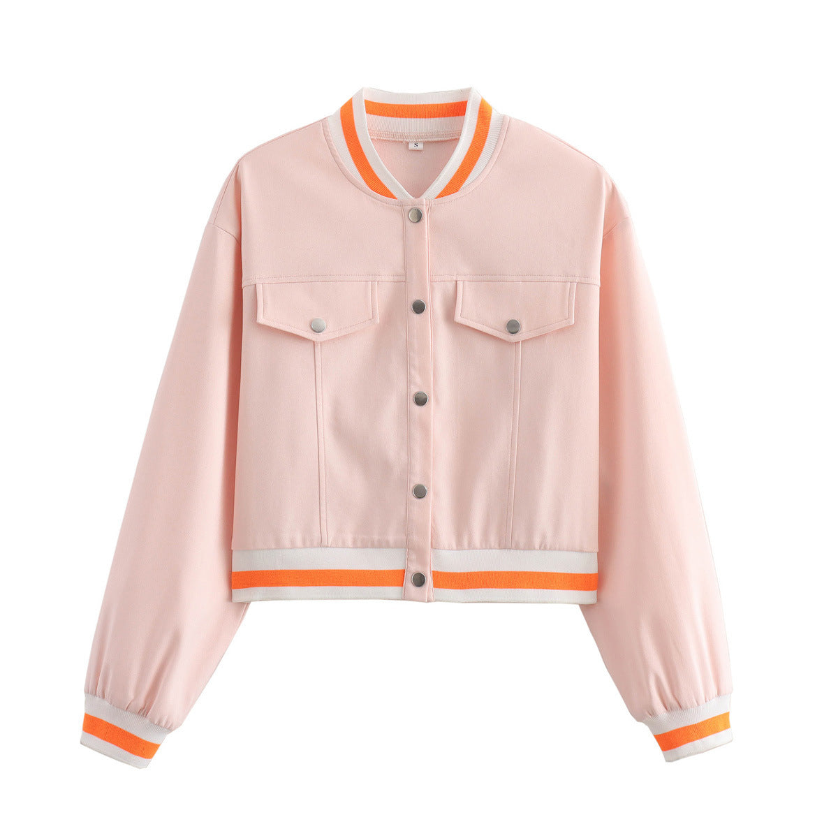 Jessa Pink Short Baseball-Style Jacket BYMANYC New York