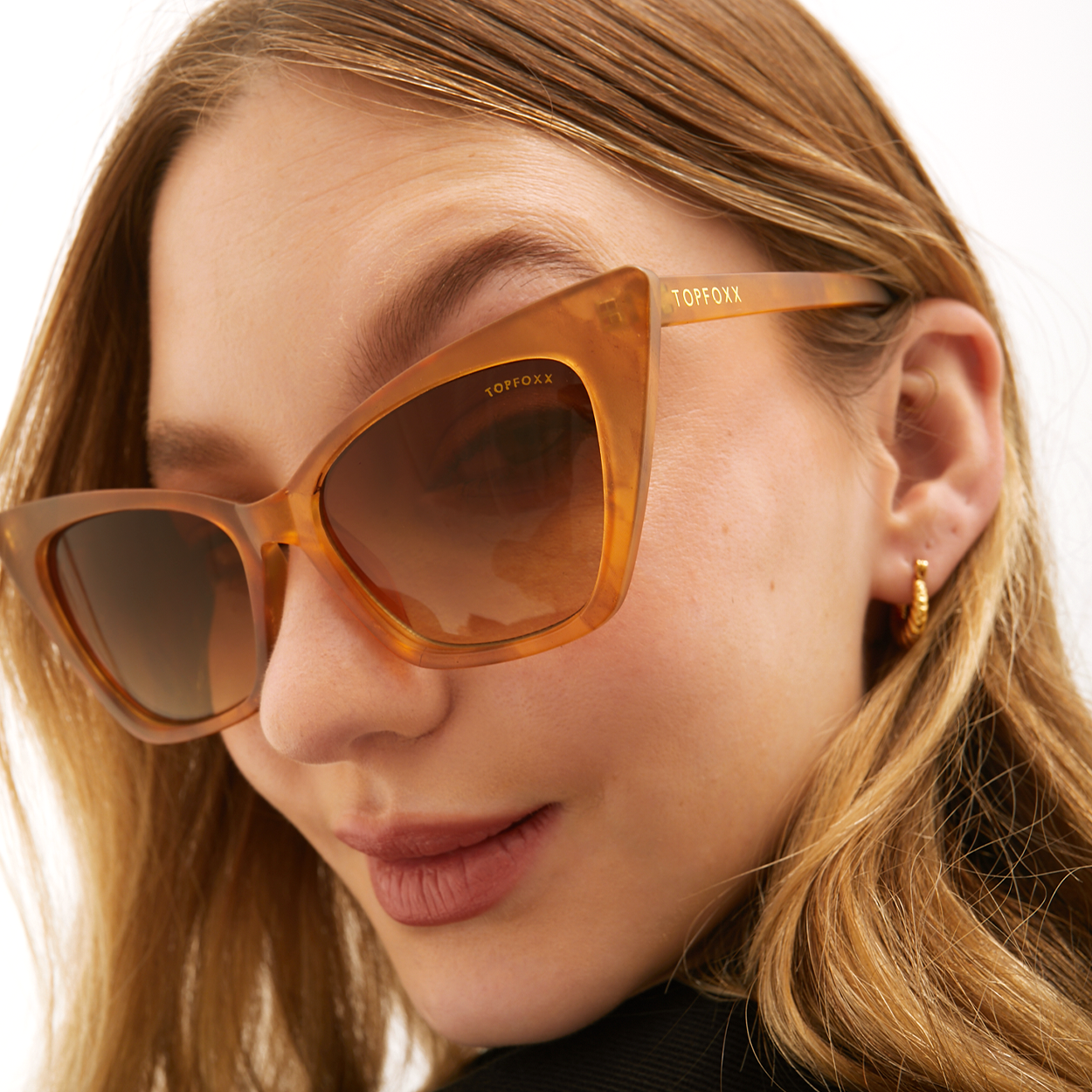 Soleil Translucent Cateye Sunglasses