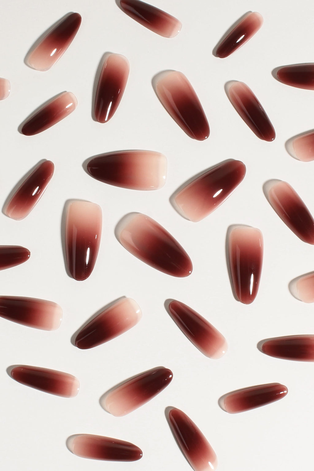 Berry Cocoa Drip Press-On Nails