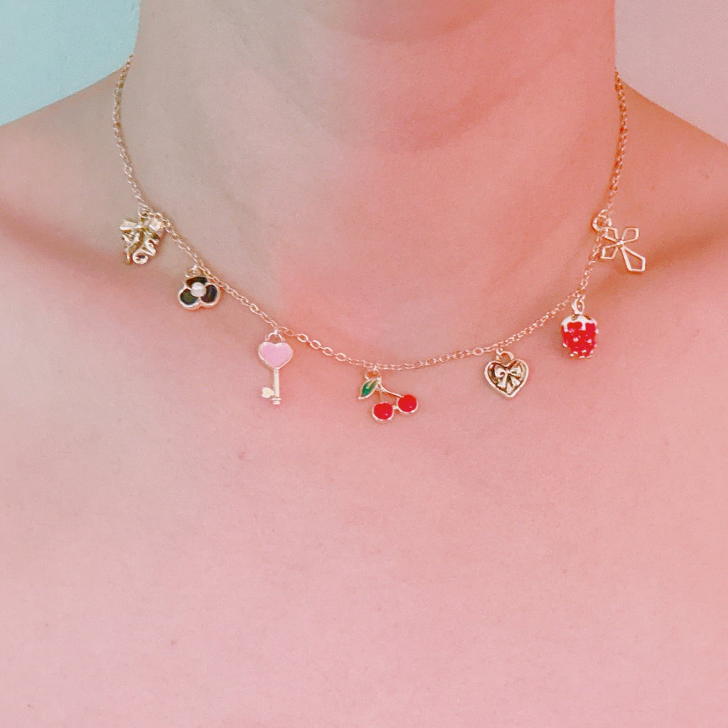 Cherry Berry Charm Necklace