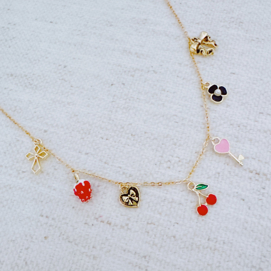 Cherry Berry Charm Necklace