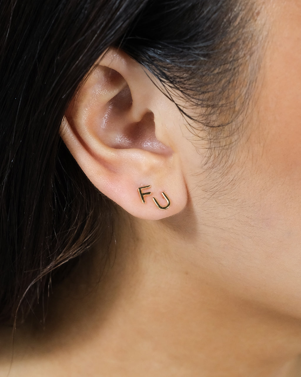 FU Stud Earrings