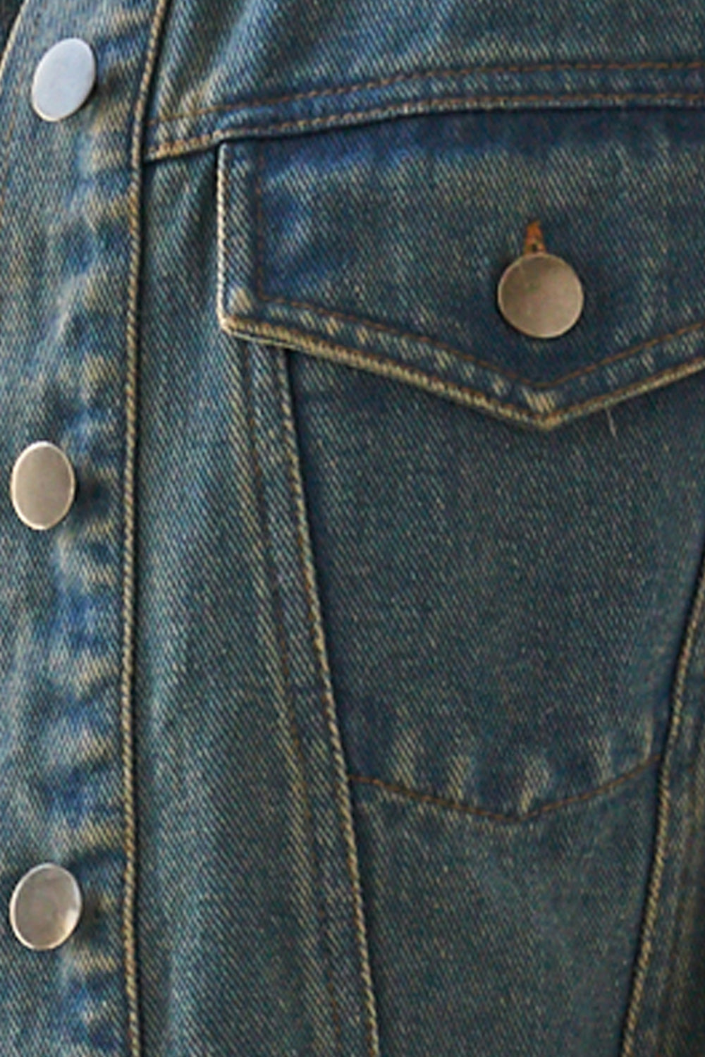Drea Ruffle Denim Vest
