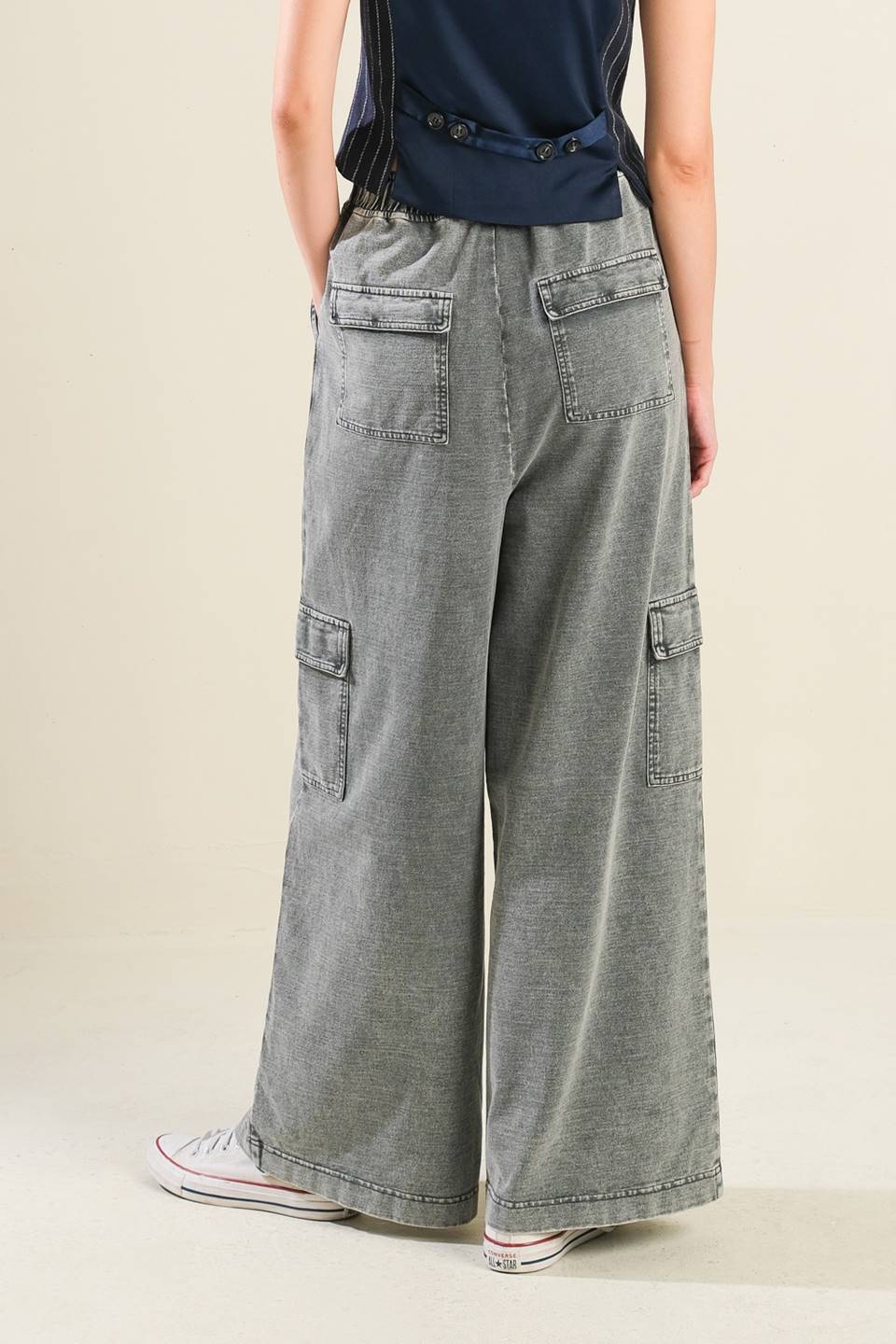 Kassidy Washed Knit Cargo Pants