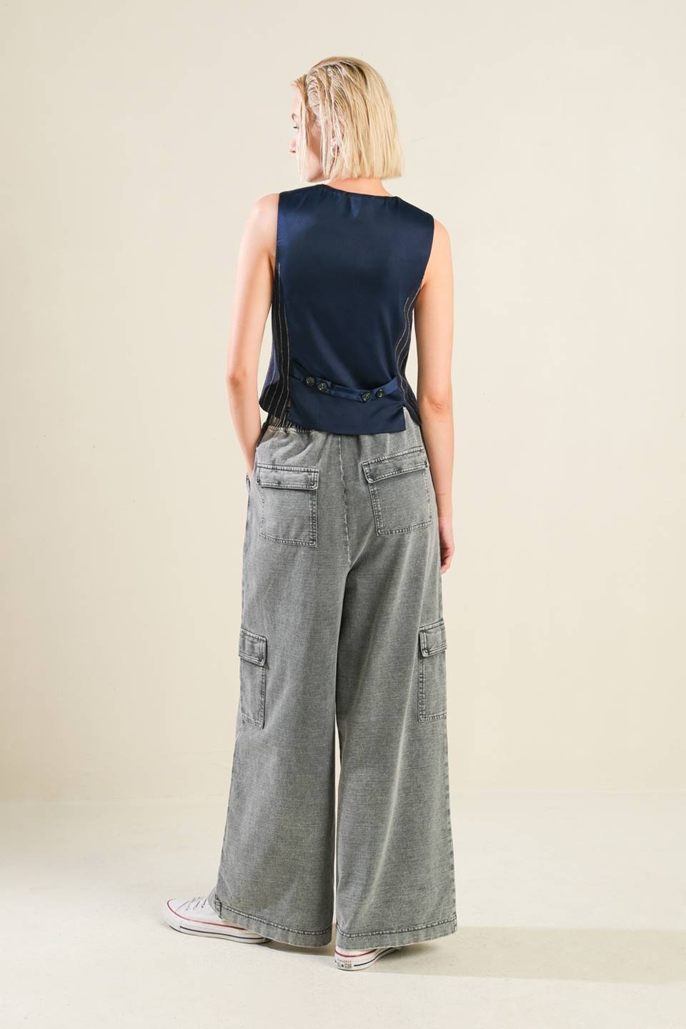 Kassidy Washed Knit Cargo Pants