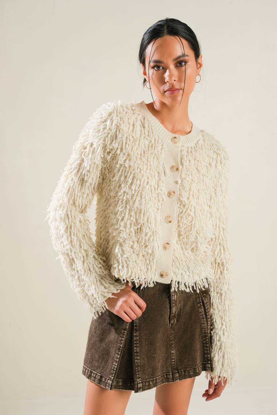 Alondra Textured Knit Cardigan