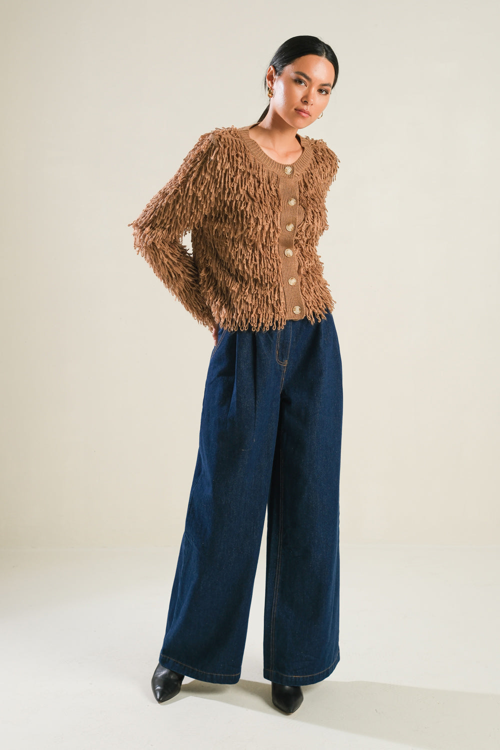 Alondra Textured Knit Cardigan