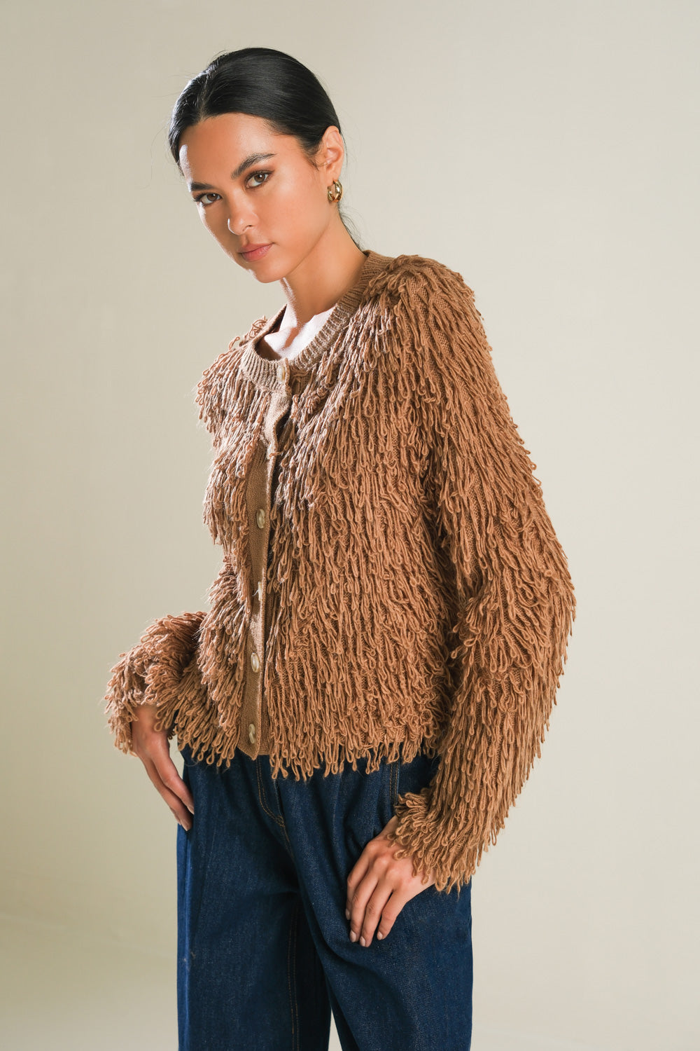 Alondra Textured Knit Cardigan