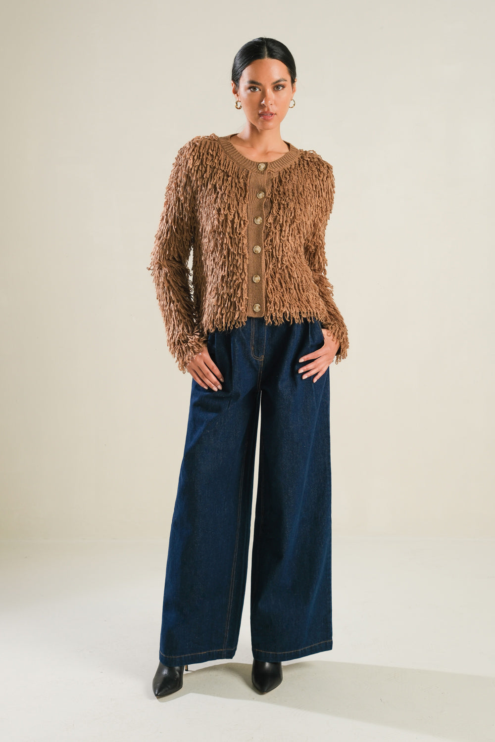 Alondra Textured Knit Cardigan