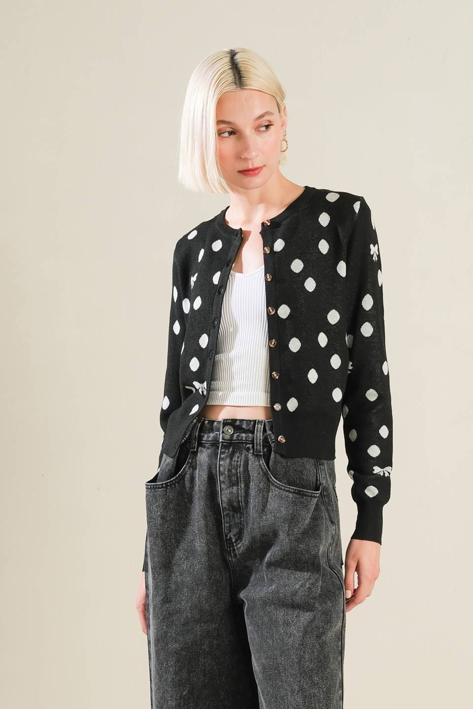 Finley Polka Dot Cardigan