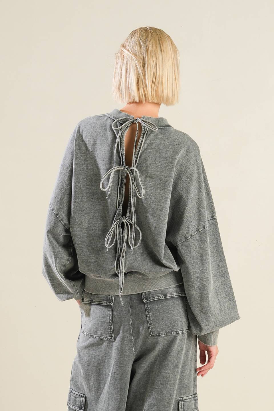 Kassidy Tie Back Sweatshirt