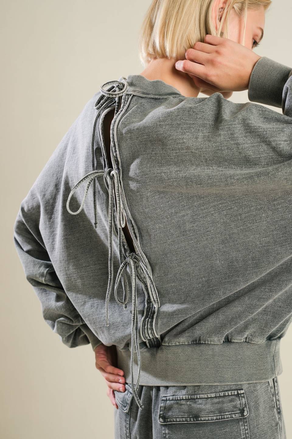 Kassidy Tie Back Sweatshirt