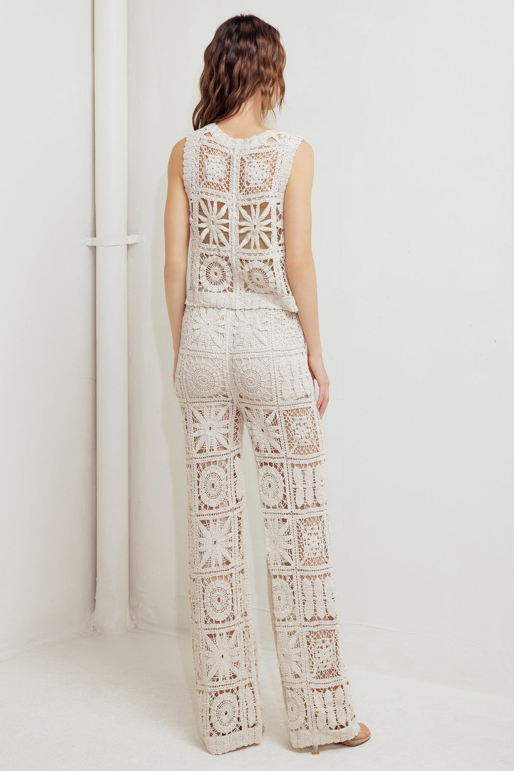 Elizabeth Crochet Vest and Pant Set