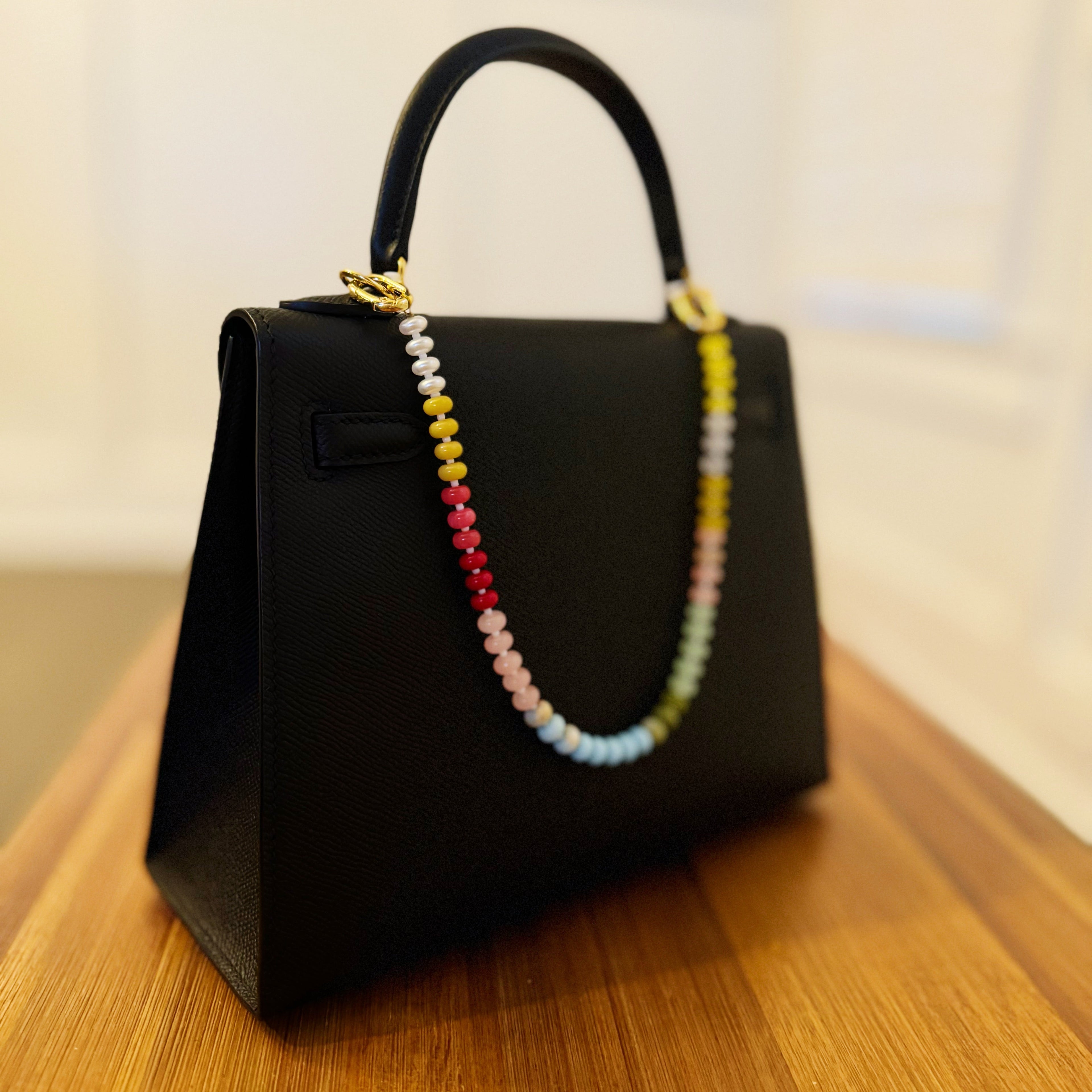 Rainbow Festival Stone Mix Bag Charm