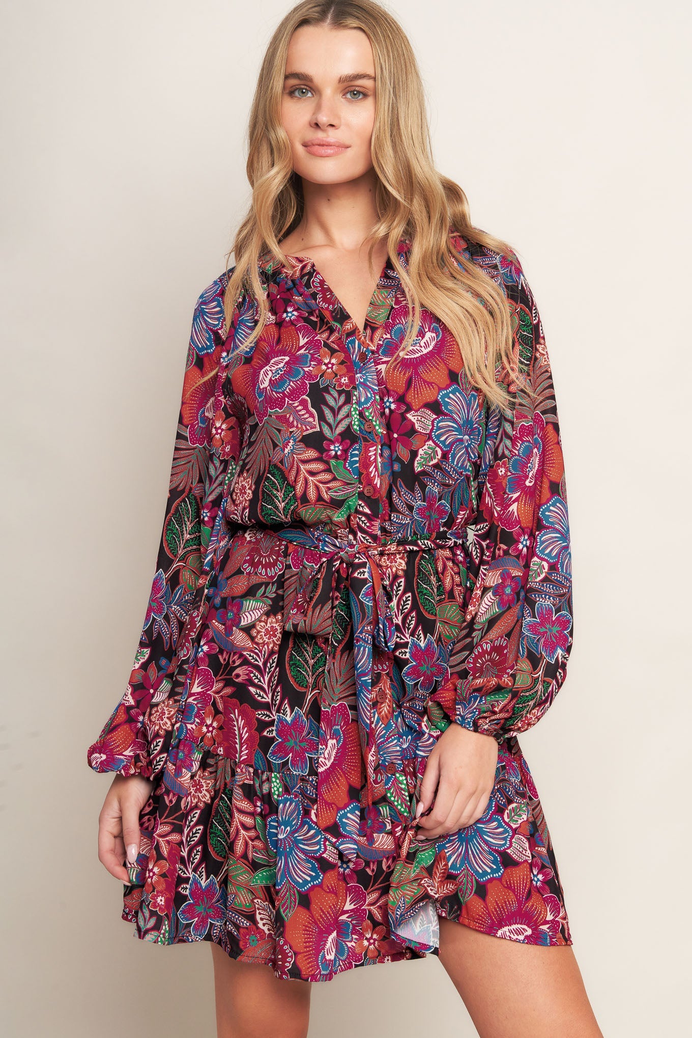Indrani Woven Mini Dress