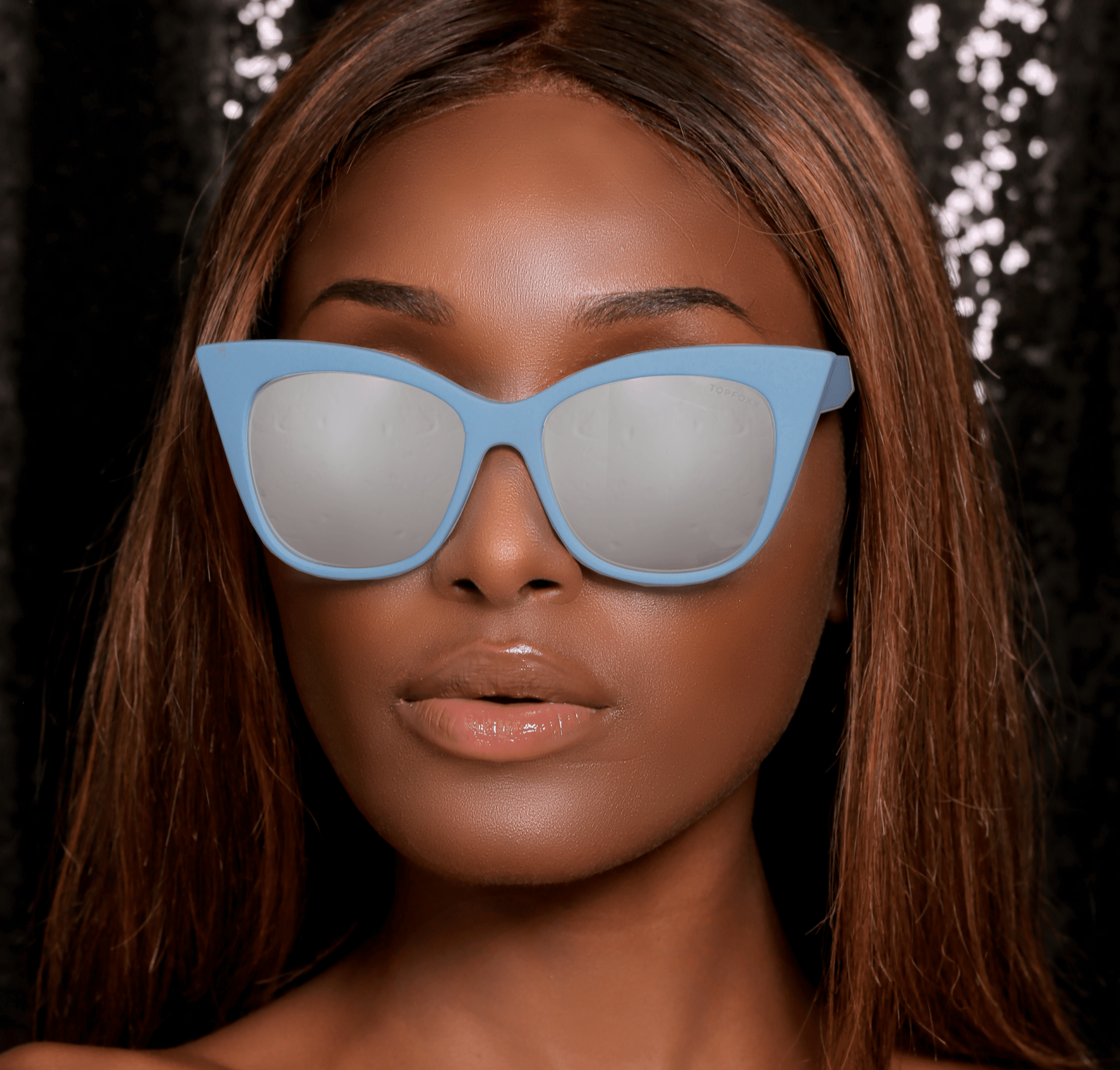 Venicia Blue Mirror Cateye