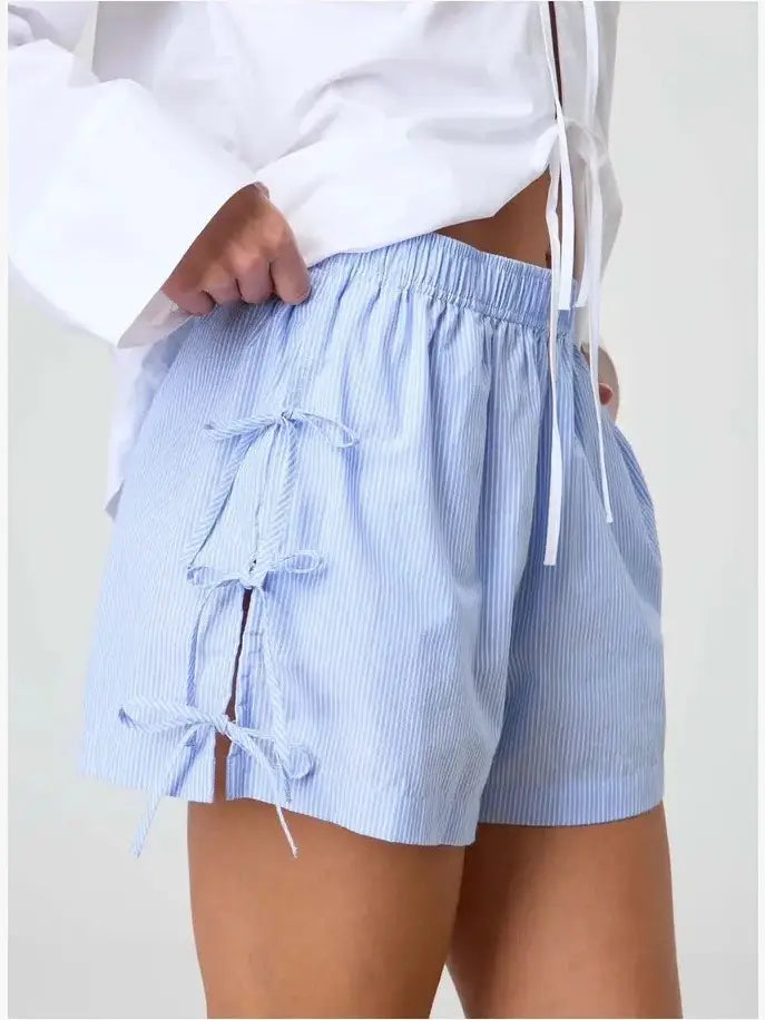 Clarissa Side Tie Bow Shorts