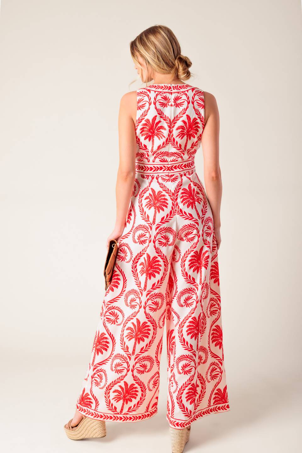 Colette Red Woven Jumpsuit