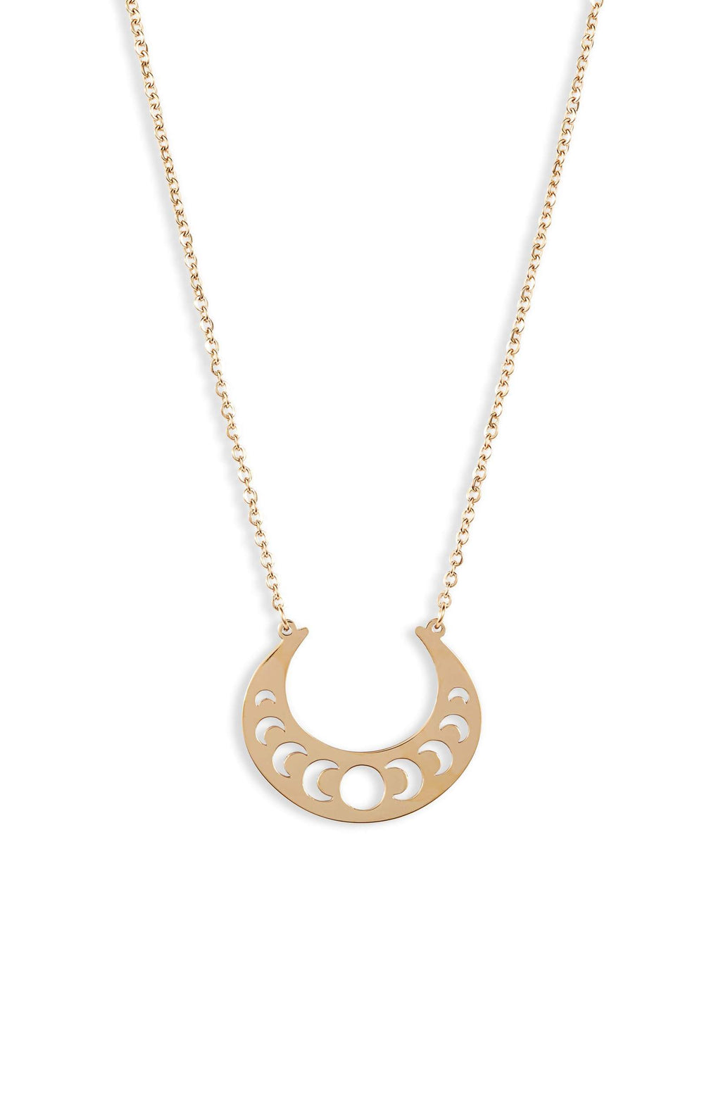 Lyra Open Crescent Necklace