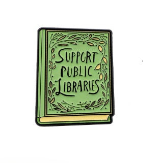 Support Public Libraries Enamel Pin