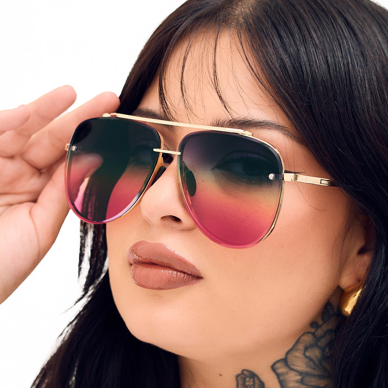 Gloria Pride Aviator Sunglasses