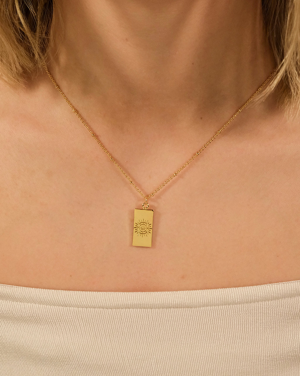 Wheel of Fortune Tarot Card Necklace