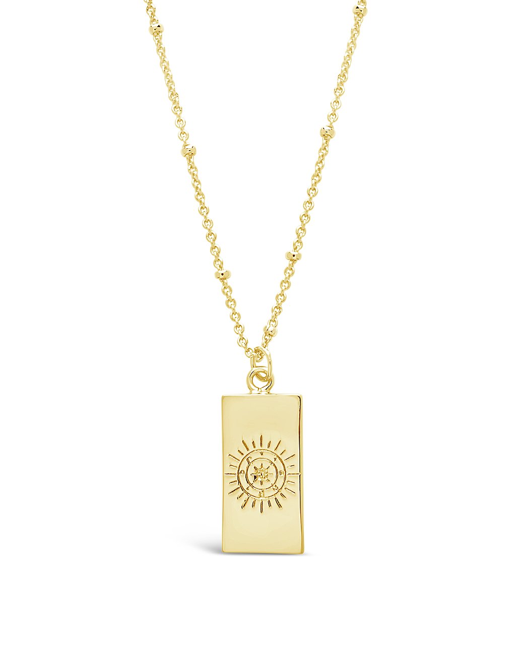 Wheel of Fortune Tarot Card Necklace