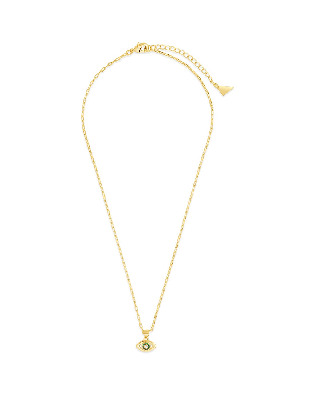 Leidy CZ & Mother of Pearl Evil Eye Pendant Necklace