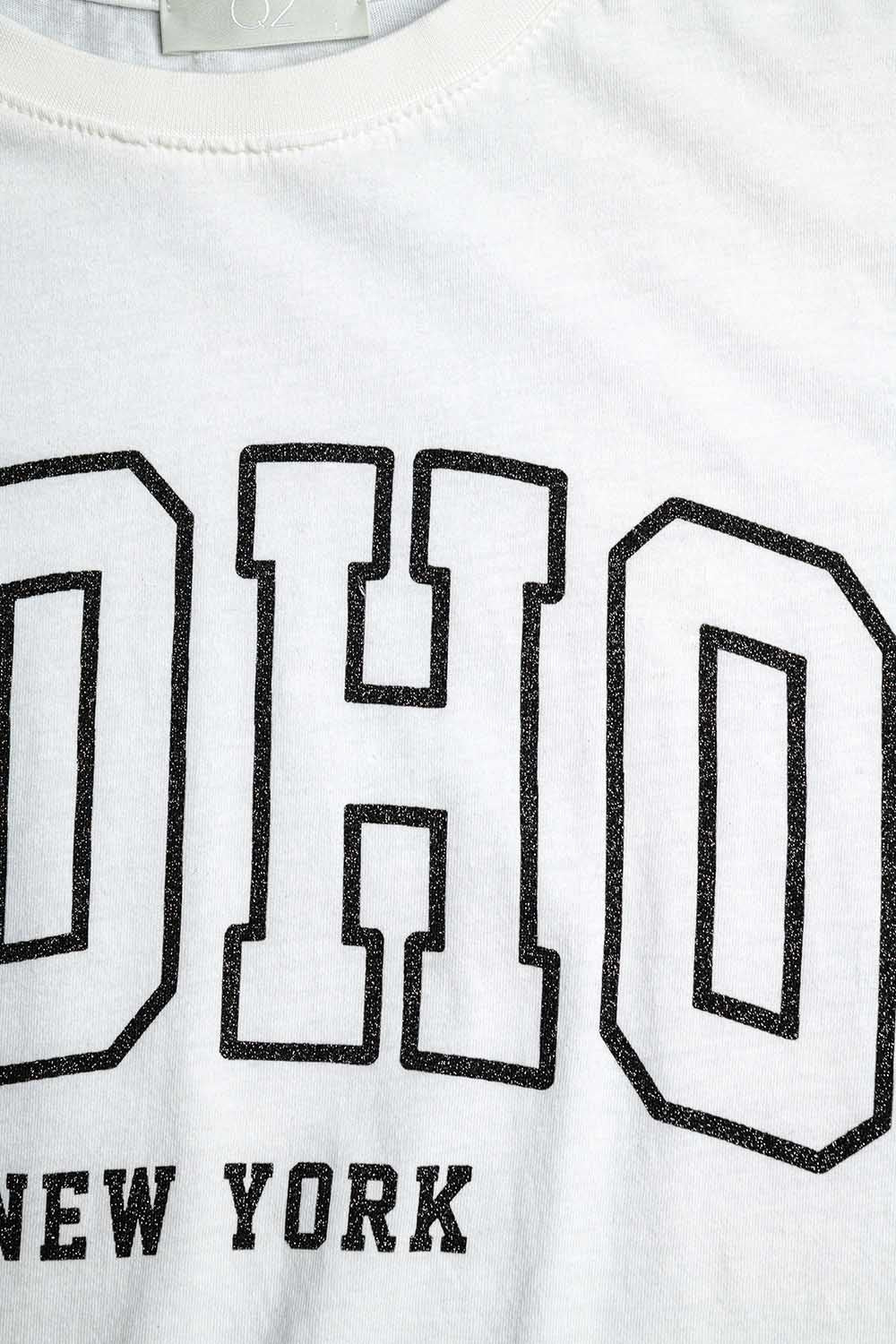 Mae Soho Glitter Graphic Tee