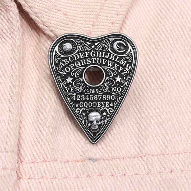 Ouija Heart Enamel Pin