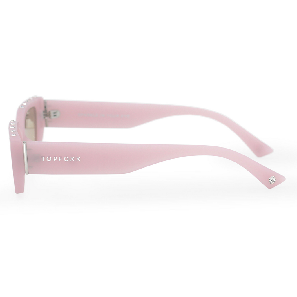 Twyla Pink Rectangular Sunglasses