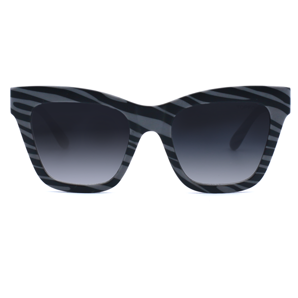 Zia Grey Zebra Cateye Sunglasses
