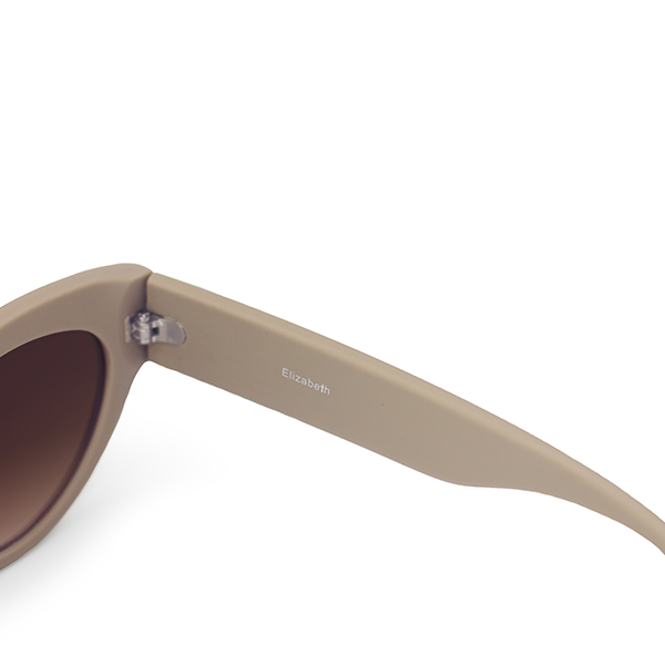 Lizzy Nude Cateye Sunglasses