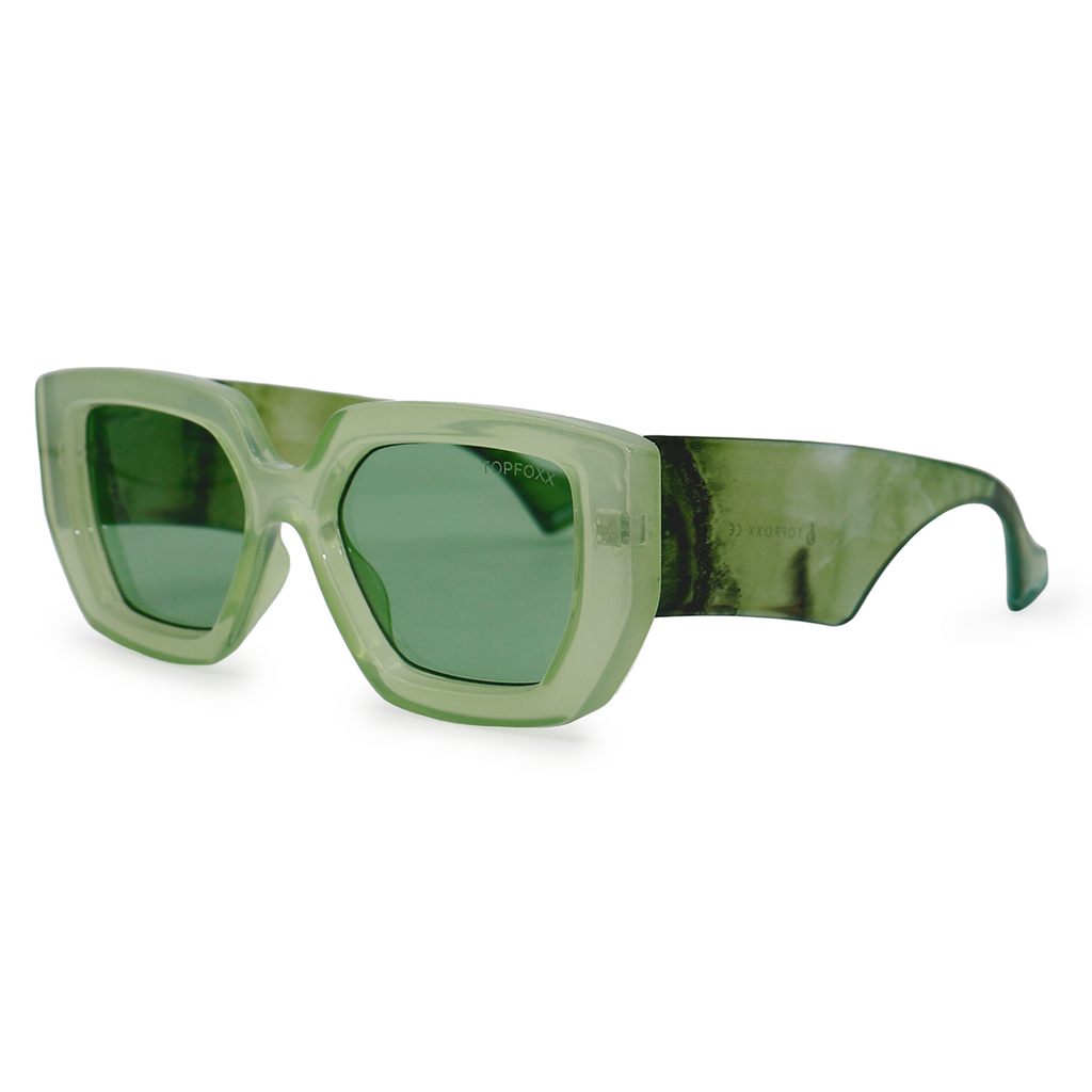 Chloe Green Oversized Sunglasses