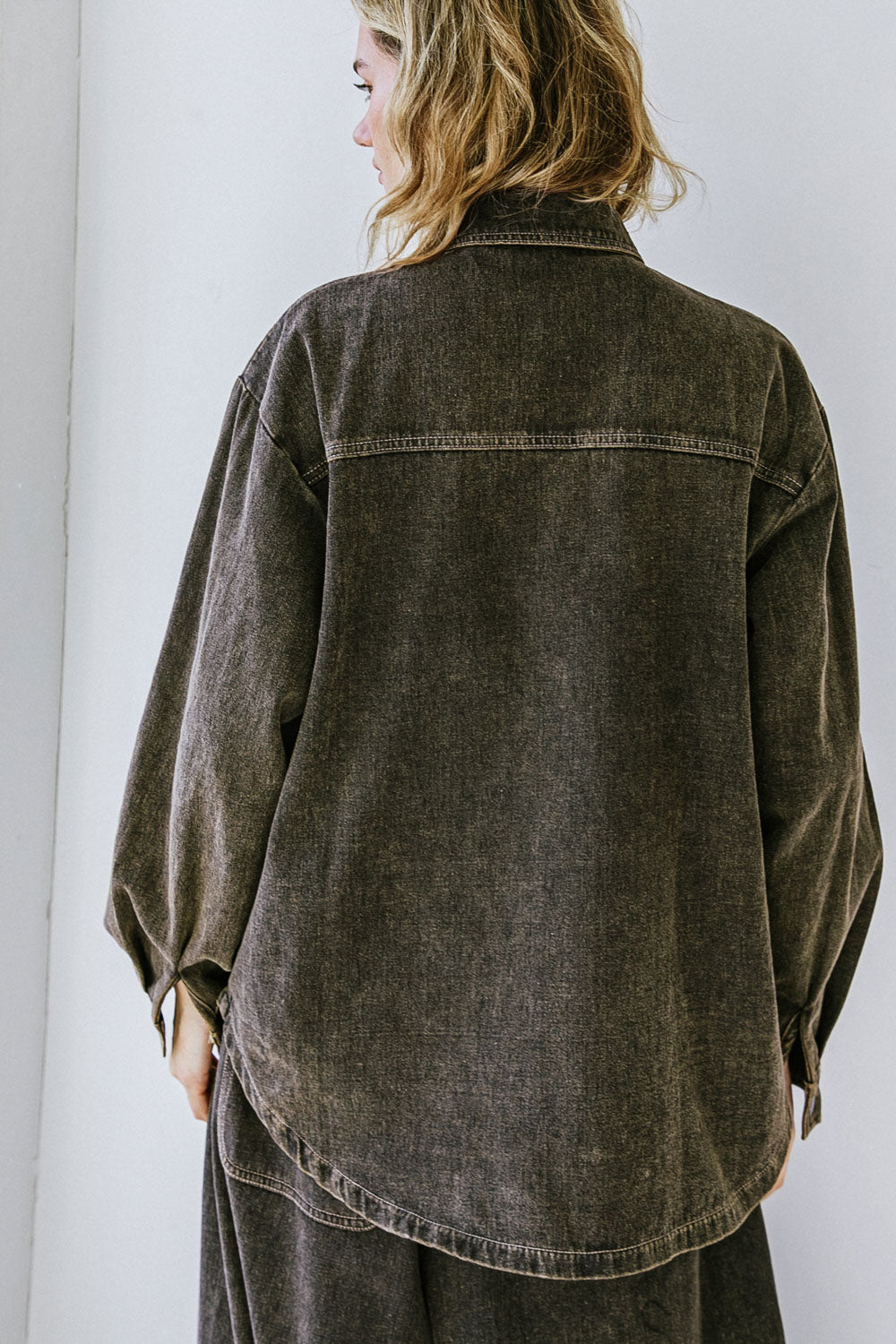Desiree Button Down Denim Top