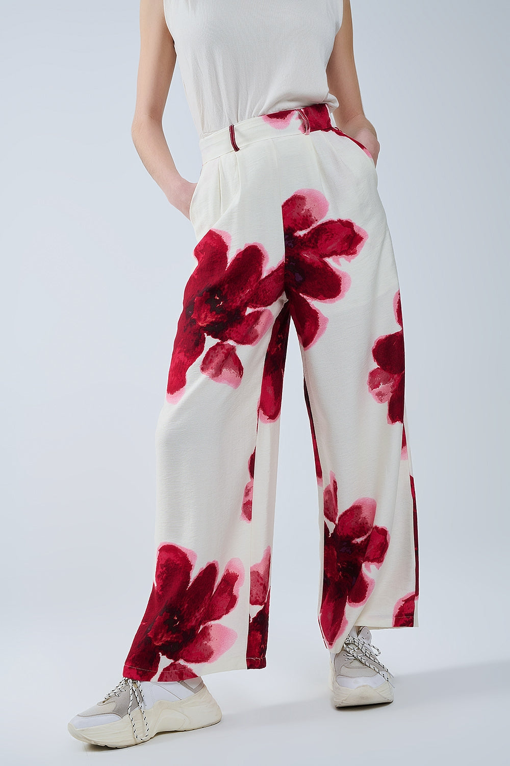 Paige Flower Print Palazzo Pants