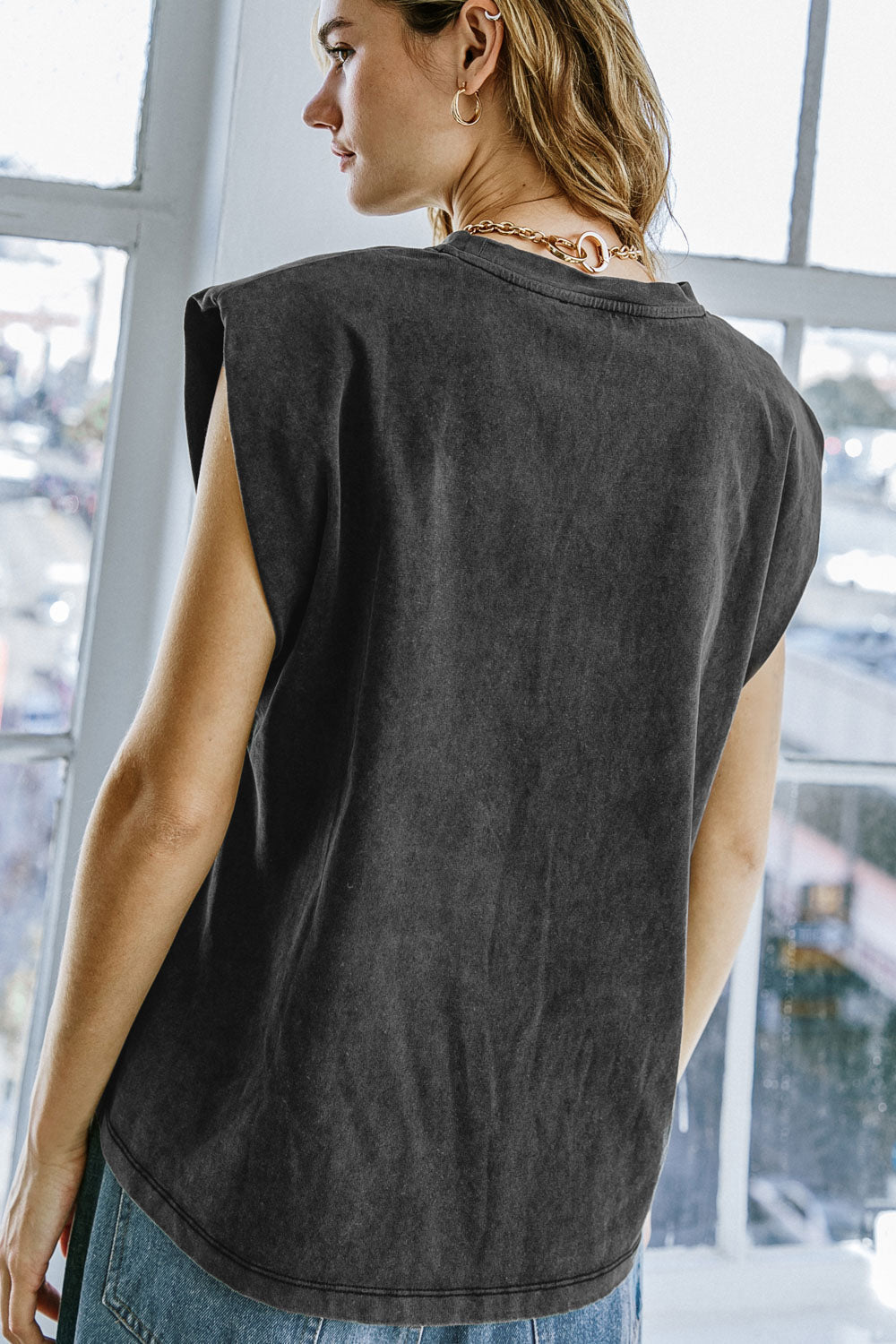 Selene Bold Shoulder Graphic Tee