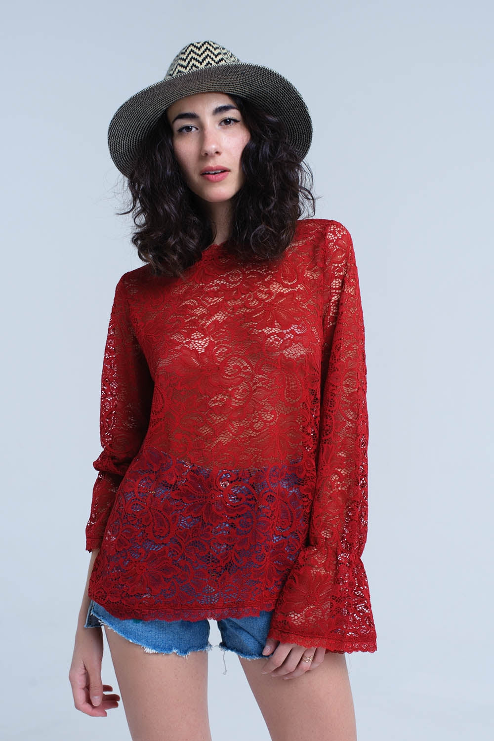 Uma Sheer Lace Top