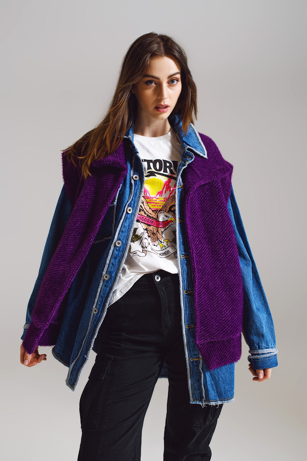 Thyra Open Herringbone Vest