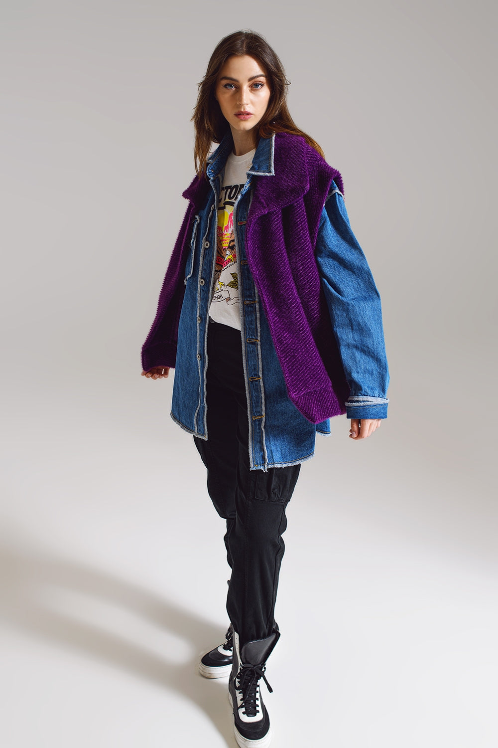 Thyra Open Herringbone Vest