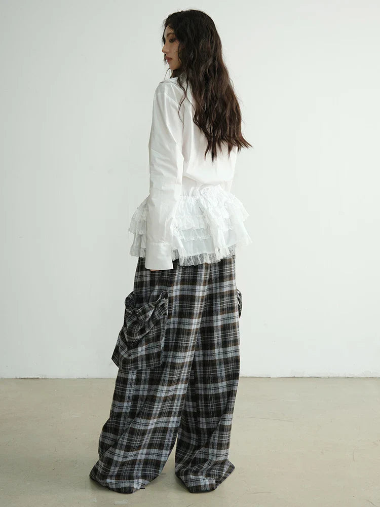 Dara Plaid Cargo Pocket Pants