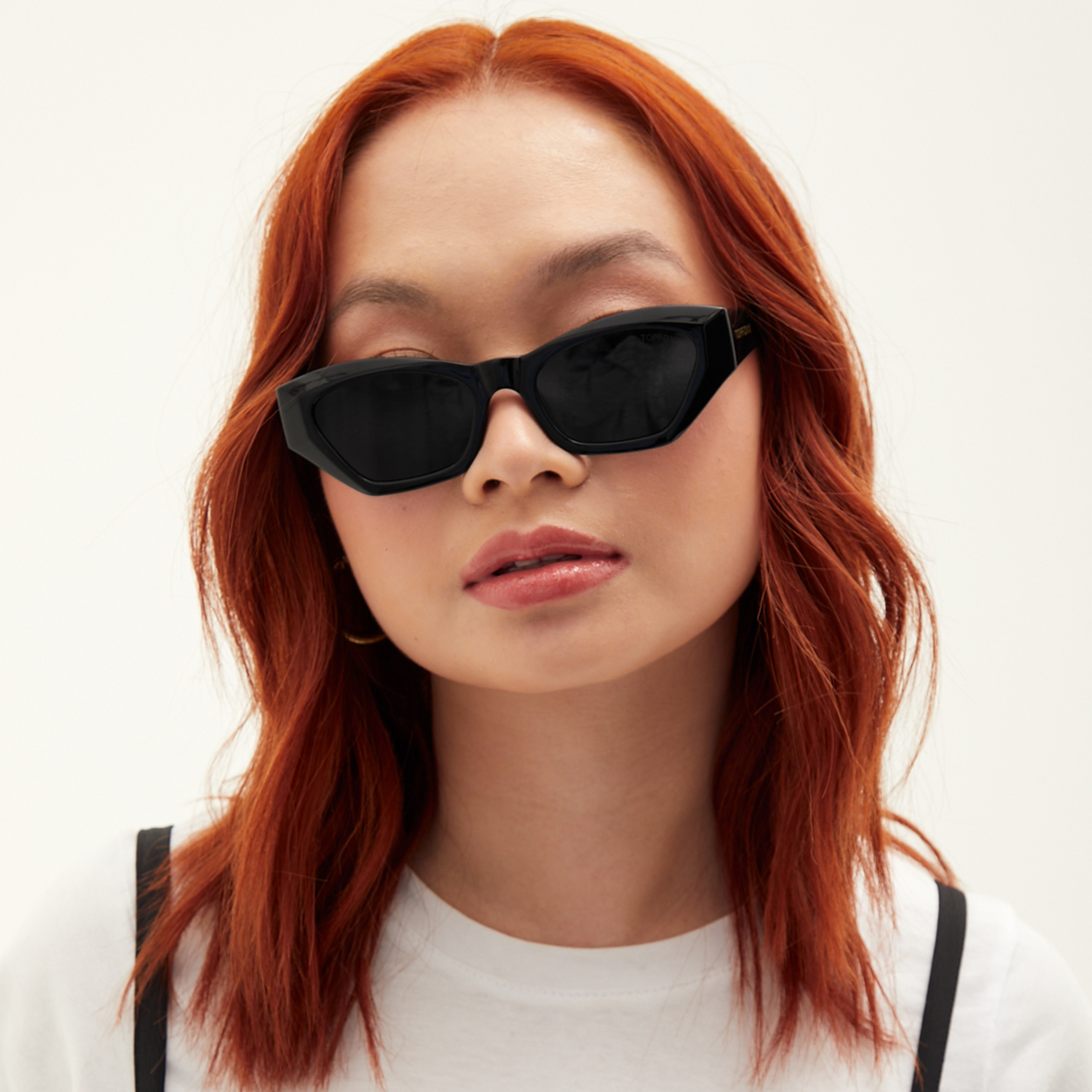Felina Black Geometric Sunglasses