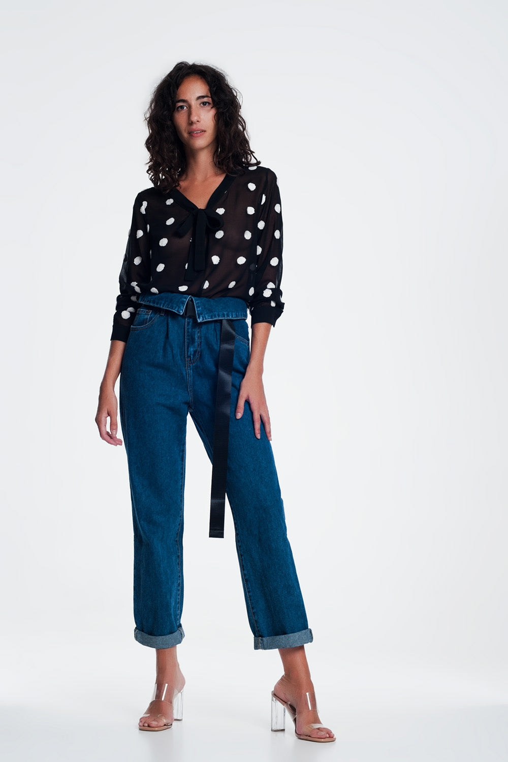 Tasha Retro Paper Bag Jeans