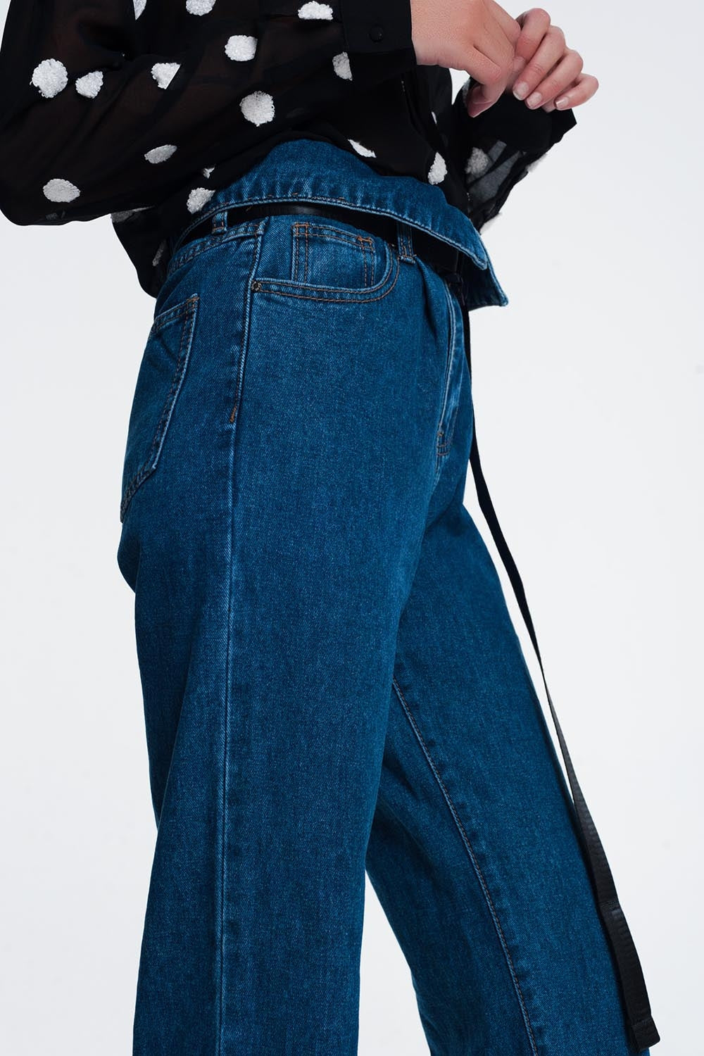 Tasha Retro Paper Bag Jeans