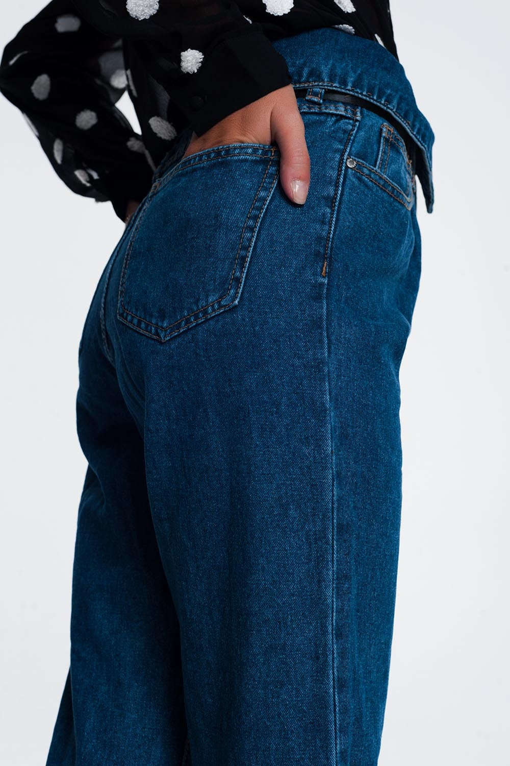 Tasha Retro Paper Bag Jeans