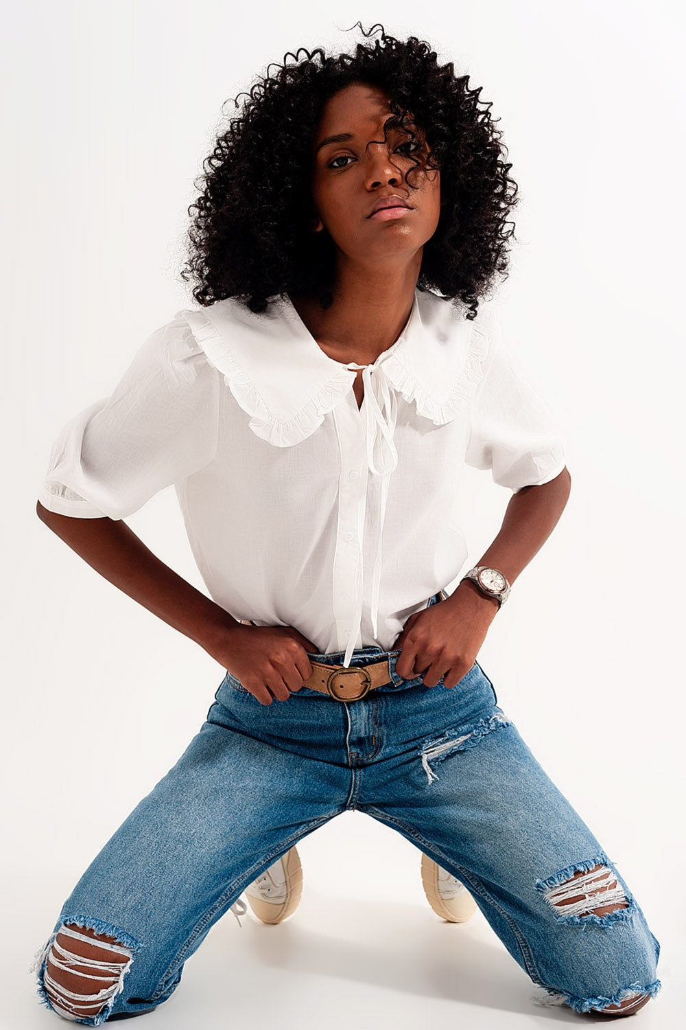 Pecola Prairie Collar Blouse
