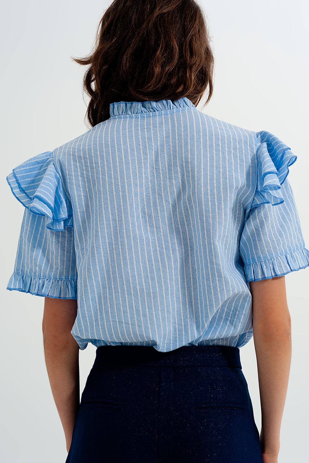 Beatrix Frilly Button Down