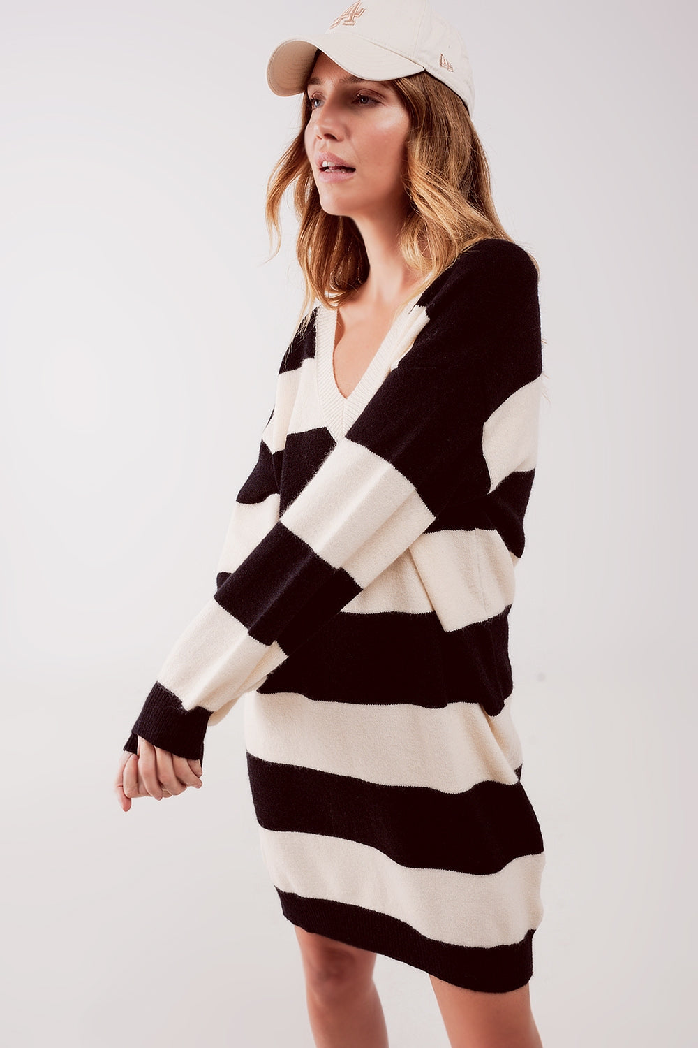Ilona Striped Sweatshirt Dress